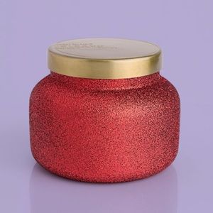 New capri BLUE volcano candle